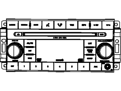 Jeep 5064922AF RADIO AM/FM/6 DVD/SDARS