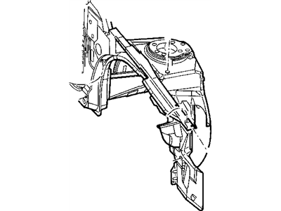 Dodge 5003849AB BEAM PACKAGE Upper Load Path