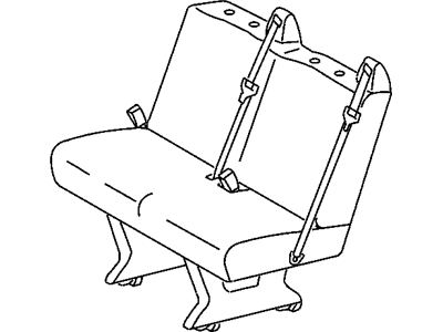 Dodge 5133134AA SEAT COMPLETE Rear Two Passenger
