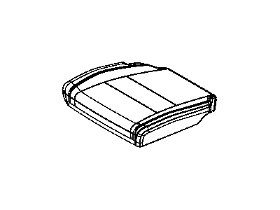 Dodge 1YK32DX9AA COVER Rear Seat Cushion