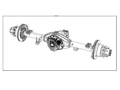 Ram 68282880AC AXLE ASSEMBLY Rear Complete