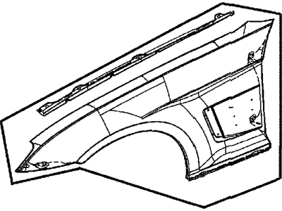 Chrysler 5098259AA BRACKET Fender Mounting
