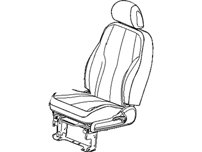 Chrysler 1CX171D5AA COVER Front Seat Back