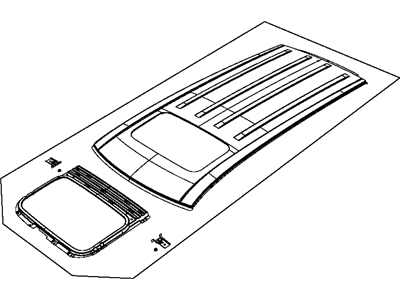 Dodge 68066780AA PANEL Roof With Sunroof Opening