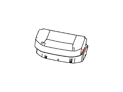 Ram 5MF55XDVAA COVER Rear Seat Cushion Left