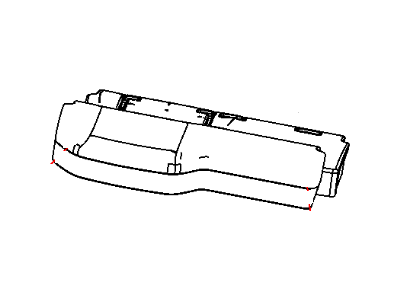 Ram 5MF54XDVAA COVER Rear Seat Cushion Right