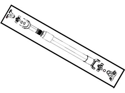 Ram 5146835AB SHAFT Drive Rear 1-Piece