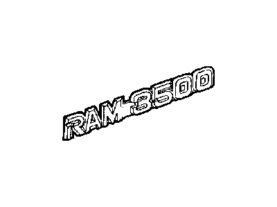 Dodge 55295311AB NAMEPLATE Front Fender Ram 2500