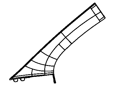 Mopar 1BG08HDAAE Windshield Pillar Trim, Passenger Side