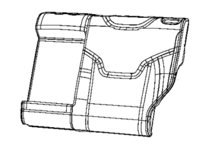 Jeep 6RU21LR5AB COVER Rear Seat Back 2nd Row Left