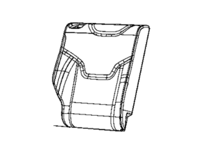 Jeep 6RU20LR5AB COVER Rear Seat Back 2nd Row Right