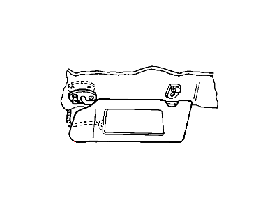 Chrysler LHS Sun Visor - PB75TL2AB