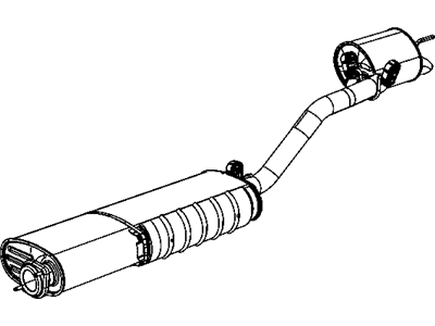 Mopar 68030123AB Muffler W/Tpipe