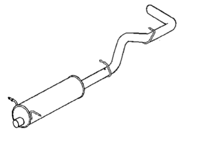 2002 Dodge Dakota Tail Pipe - E0055294AA