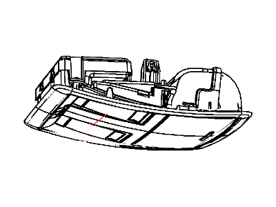 Mopar 1AR29DX9AB Overhead Console, Upper