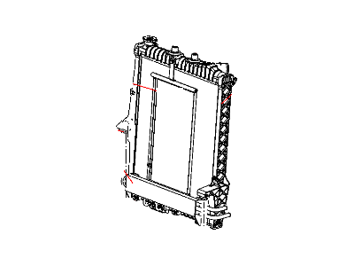 Chrysler 2AMR2739AA RADIATOR Engine Cooling NOTE:25 pc min Qty Mix and Match Pallet Program only, Use mopar.com to order, Magneti-Marelli Parts tab