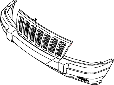2004 Jeep Grand Cherokee Grille - XC052XRAD