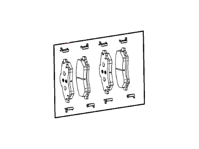 Ram 68144163AE PAD KIT Front Disc Brake