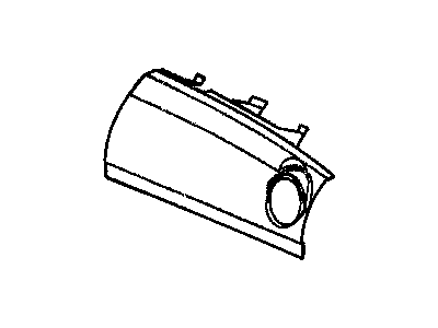Jeep 5HZ98WL8AB DOOR Passenger Air Bag Air Outlet Included (Heat Staked)