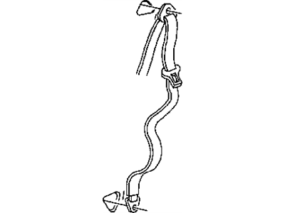 Mopar 5GT78LAZAB Seat Belt Rear Outer