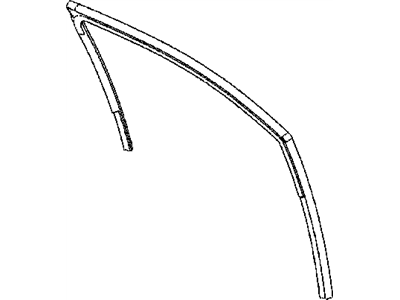 Dodge 5074215AC WEATHERSTRIP Front Door Glass Run