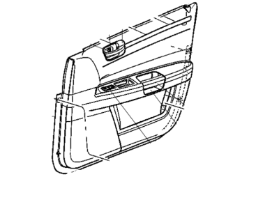 2008 Chrysler 300 Door Handle - 68042195AA