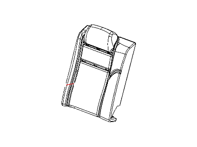 Chrysler 1MN991J3AA COVER Rear Seat Back 40 % Side
