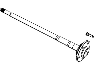 Mopar 52114548AB Shaft Axle Rear Includes Tone Ring