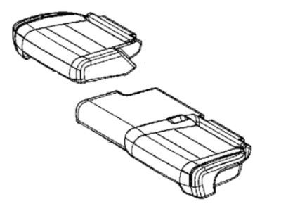 Jeep 6RL66LA3AA COVER Rear Seat Cushion