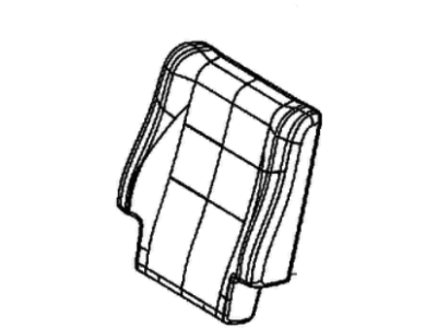 Dodge 5RV74JRRAA COVER Rear Seat Back 2nd Row