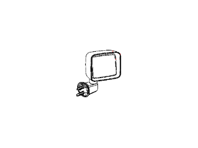 Jeep 68125584AA GLASS Mirror Replacement