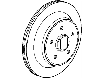 Jeep Wrangler Brake Disc - 52128411AA