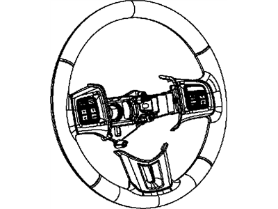 Ram C/V Steering Wheel - 1YG23DX9AA