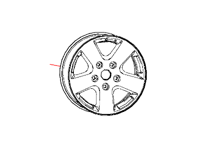 Ram 1UB17RXFAB WHEEL Aluminum
