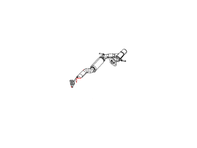 Mopar 68105881AB Pipe Exhaust Front