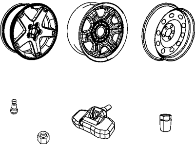 Dodge 52000430AB WHEEL Steel