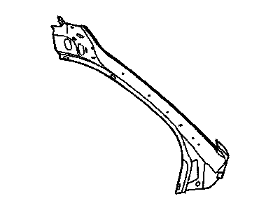 Mopar 55276409AB Windshield Frame, Front Upper Driver Side