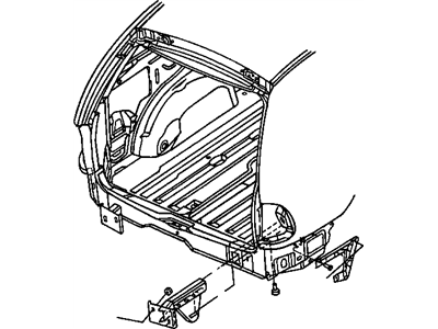 Dodge 4676282 EXTENSION Rear Rail