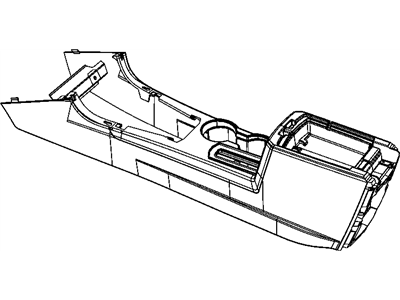 Dodge 1GP622D1AA CONSOLE Floor Front