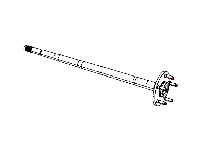 Ram 68045425AA SHAFT Axle Rear