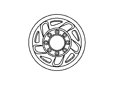 Dodge 52057939AD WHEEL Steel 8 Stud