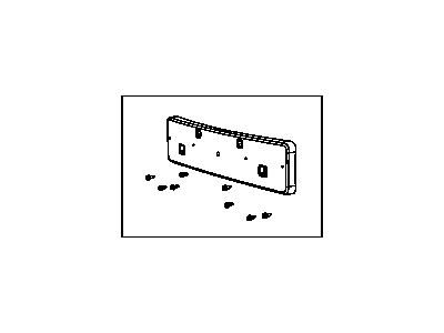 Mopar 68086345AA License Bracket, Front