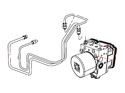 Jeep Wrangler Brake Line - 52129151AC