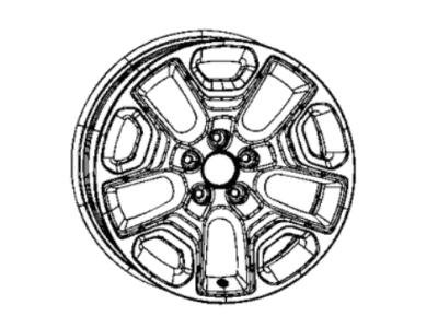 Jeep Cherokee Spare Wheel - 6XY502D2AA