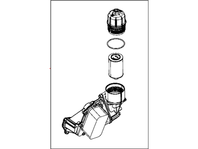 Jeep 68211440AC FILTER/COOLER ASSEMBLY Oil