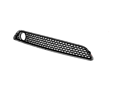 Mopar 1SF04SZRAA Grille, Black, Front Upper