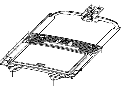 Dodge 5093950AB DEFLECTOR Sunroof Wind