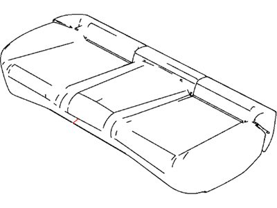 Chrysler 1PM37XDVAA COVER Rear Seat Cushion