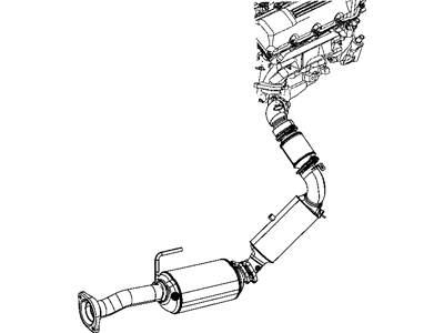 Mopar 6506606AA Stud Double Ended Catch Converter for Particulate Filter