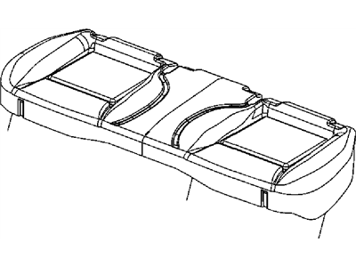 Dodge 1YD43DX9AA COVER Rear Seat Cushion